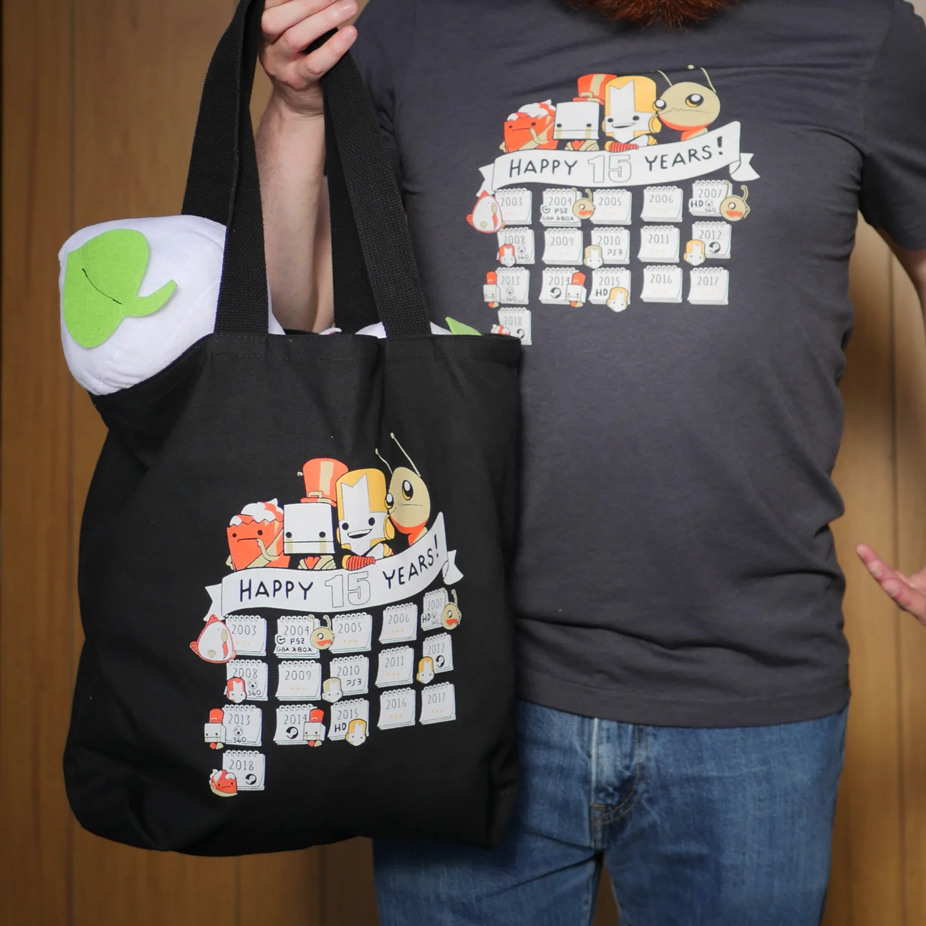 15 Year Anniversary Canvas Tote Bag - Image 3