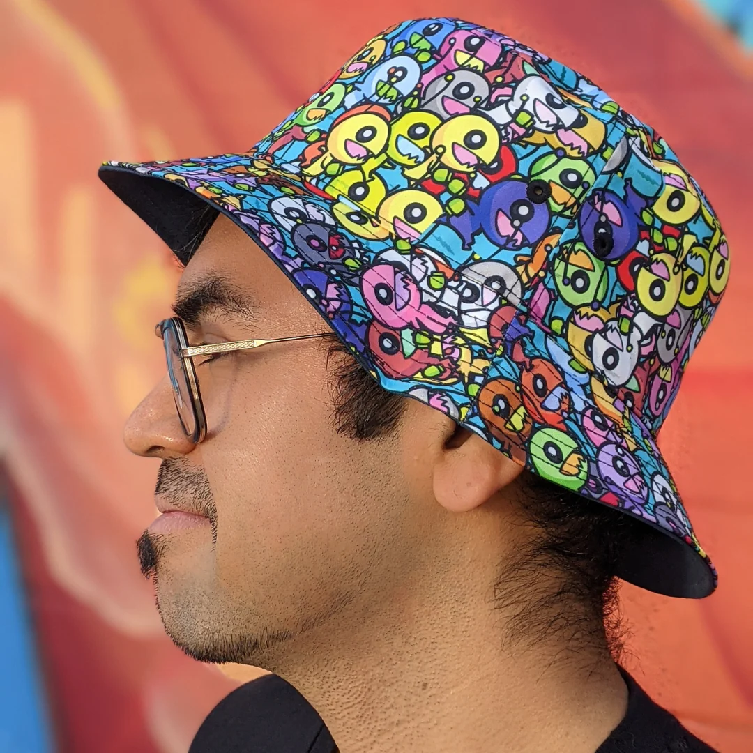 Alien Horde Bucket Hat ALIEN HOMINID (R) INVASION - Image 3