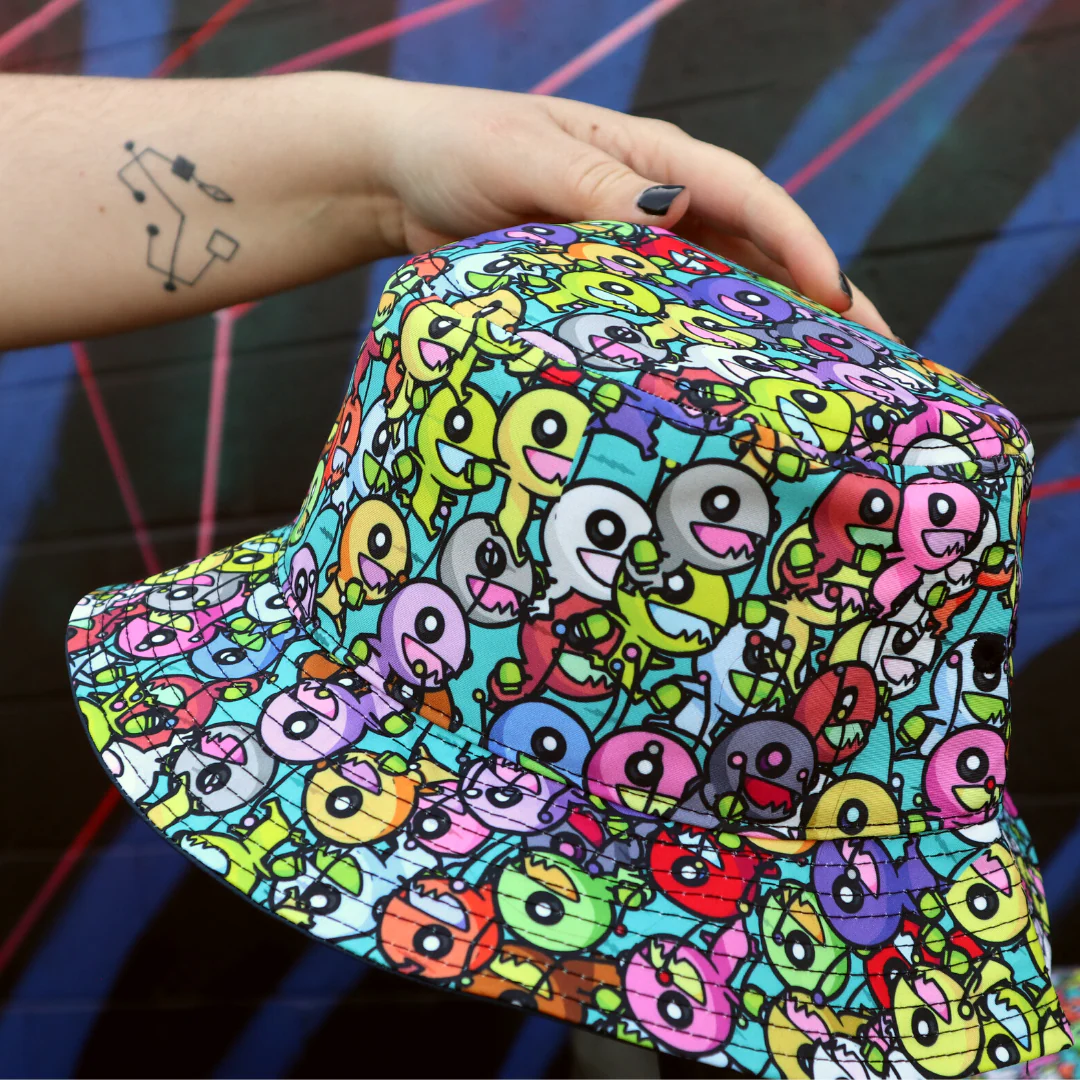 Alien Horde Bucket Hat ALIEN HOMINID (R) INVASION - Image 5