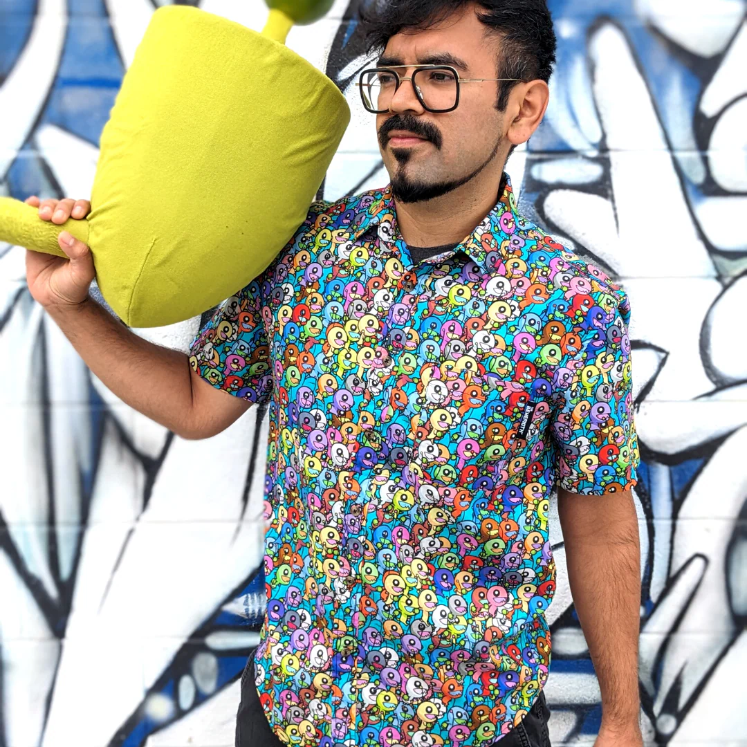 Alien Horde Button Up Shirt