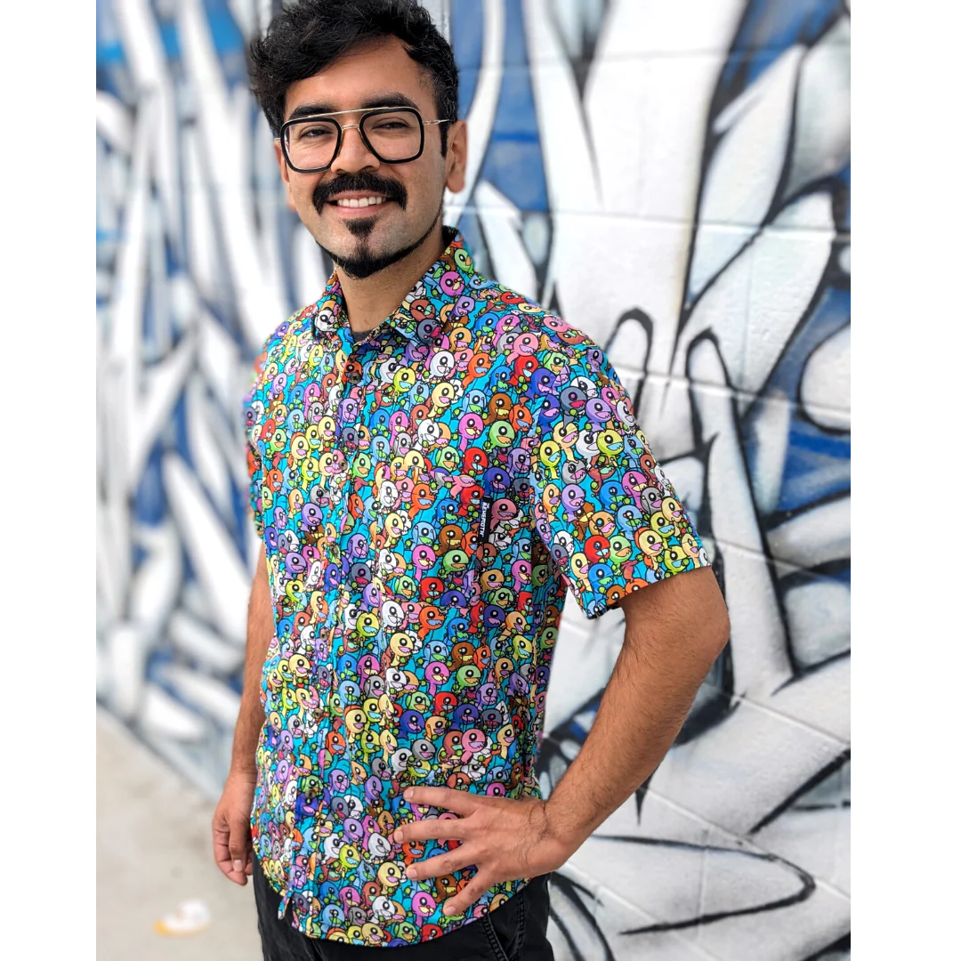 Alien Horde Button Up Shirt - Image 3