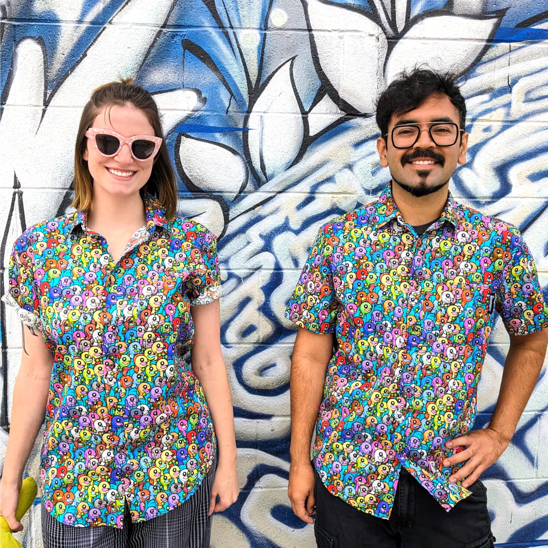 Alien Horde Button Up Shirt - Image 5
