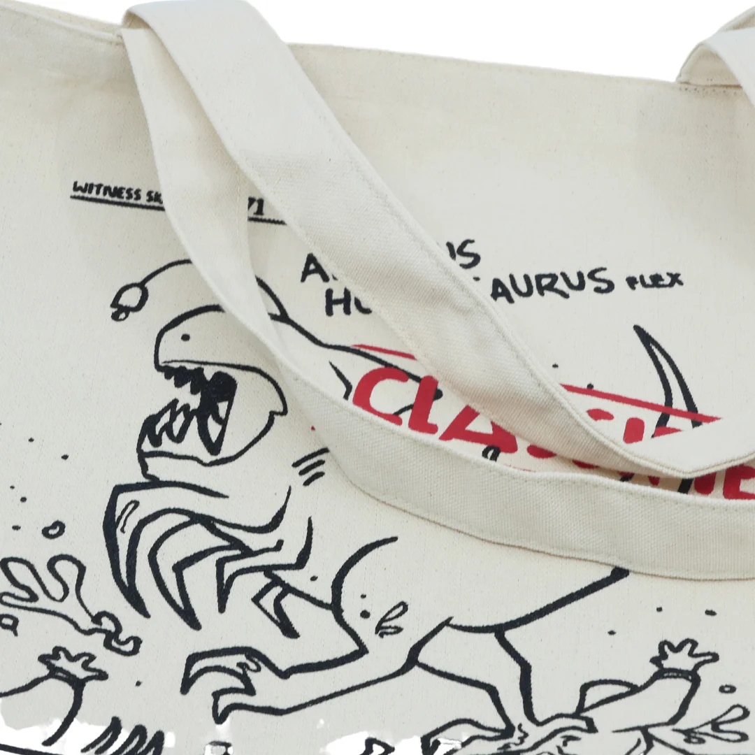 Alienius Hominisaurus Flex Tote Bag ALIEN HOMINID (R) INVASION - Image 5
