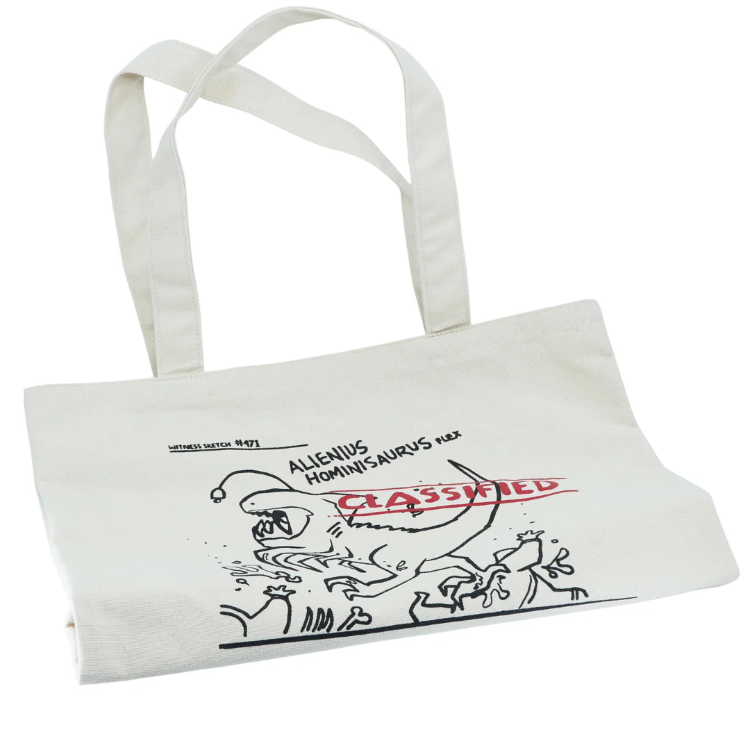 Alienius Hominisaurus Flex Tote Bag ALIEN HOMINID (R) INVASION - Image 6