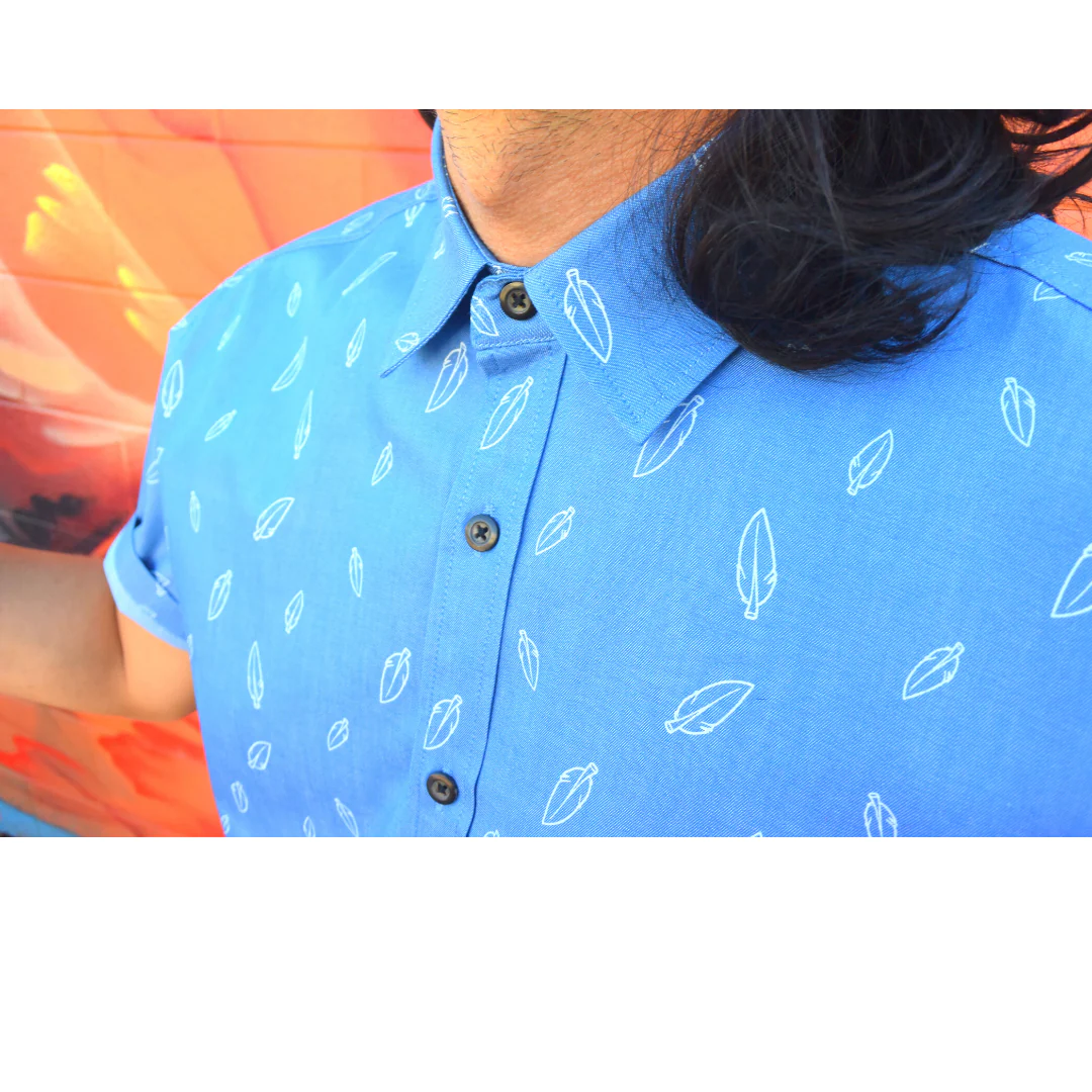 Behemoth Feather Button Up Shirt - Image 4