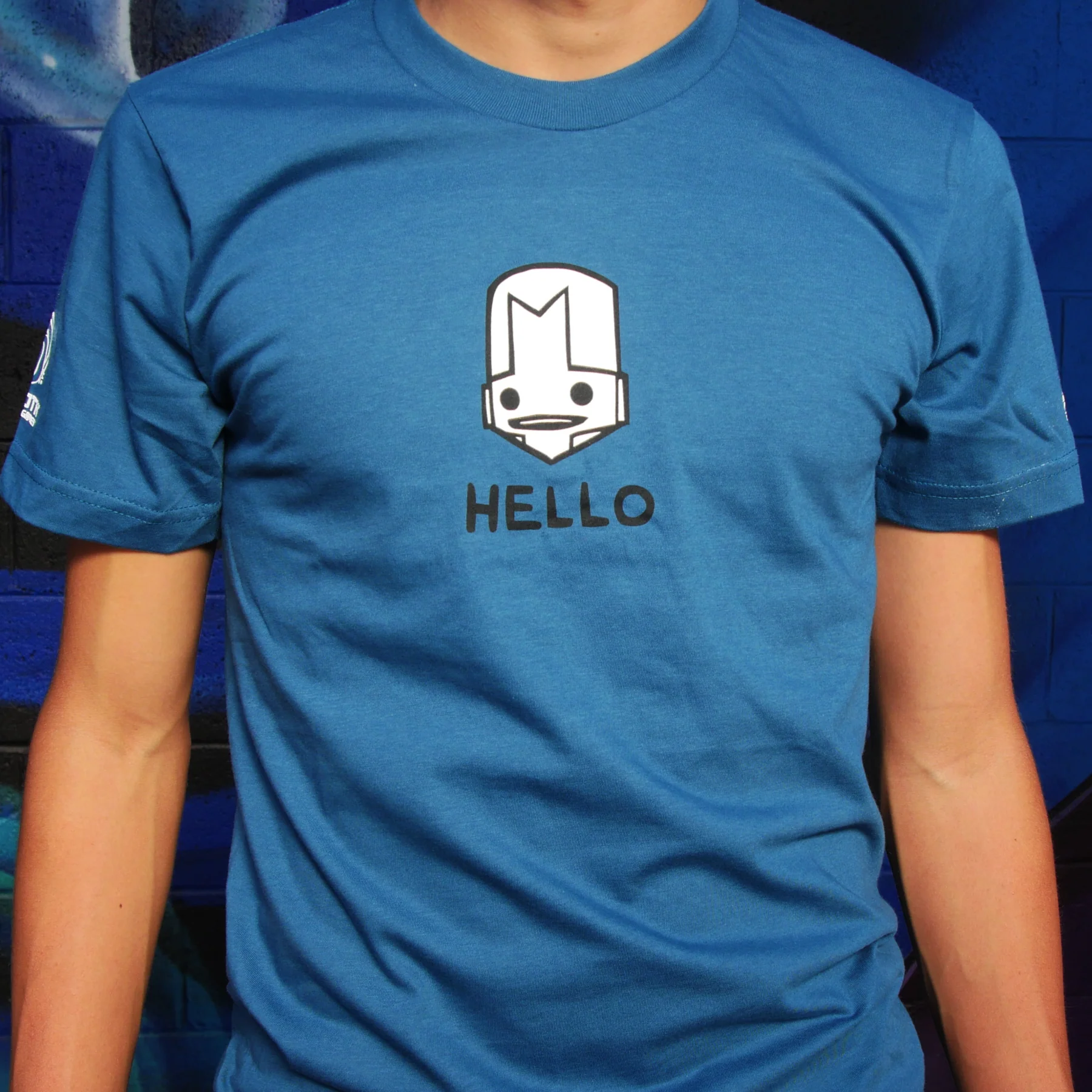 HELLO Knight Blue T-Shirt - Image 3