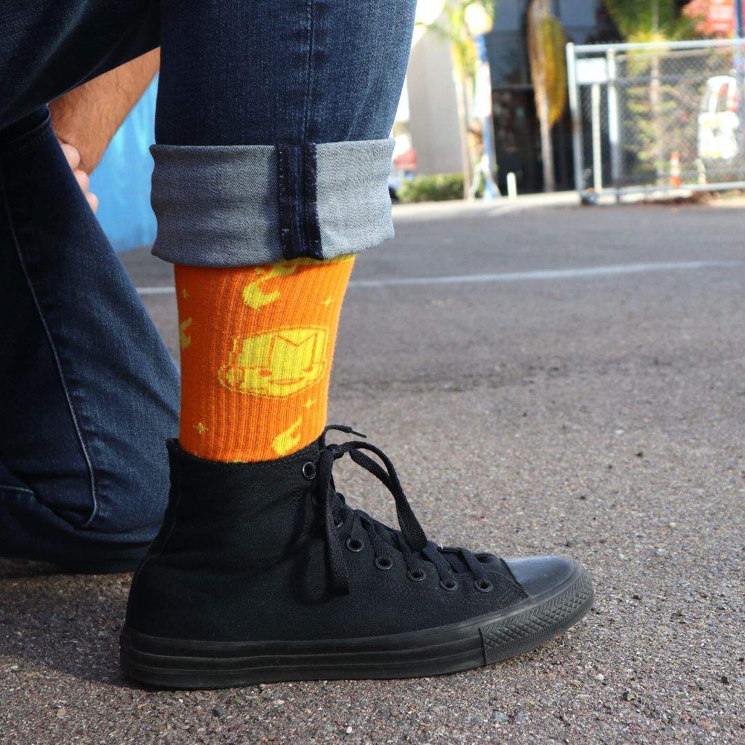 Orange Knight Socks - Image 3
