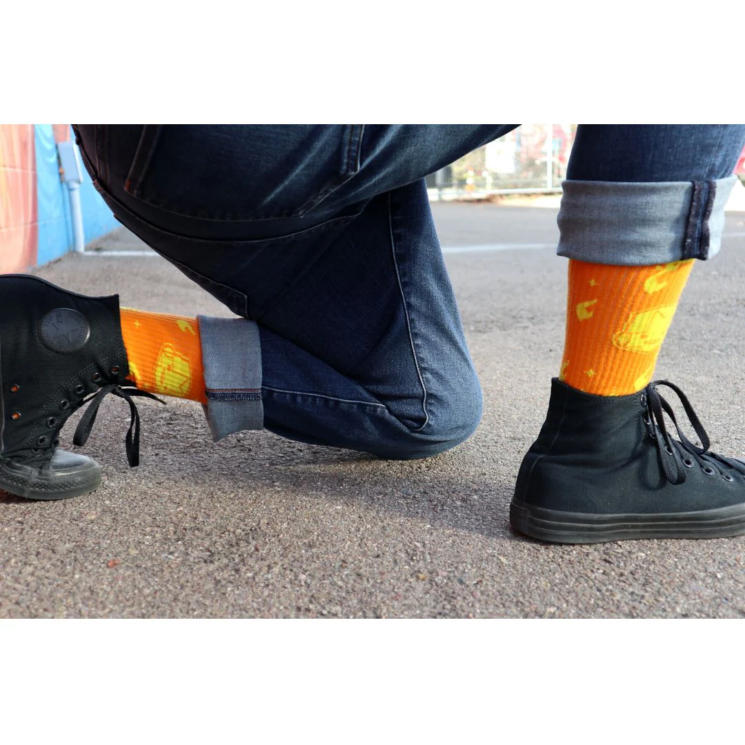 Orange Knight Socks - Image 4