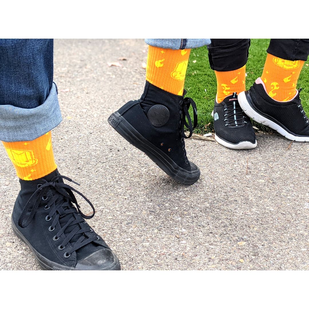 Orange Knight Socks - Image 5