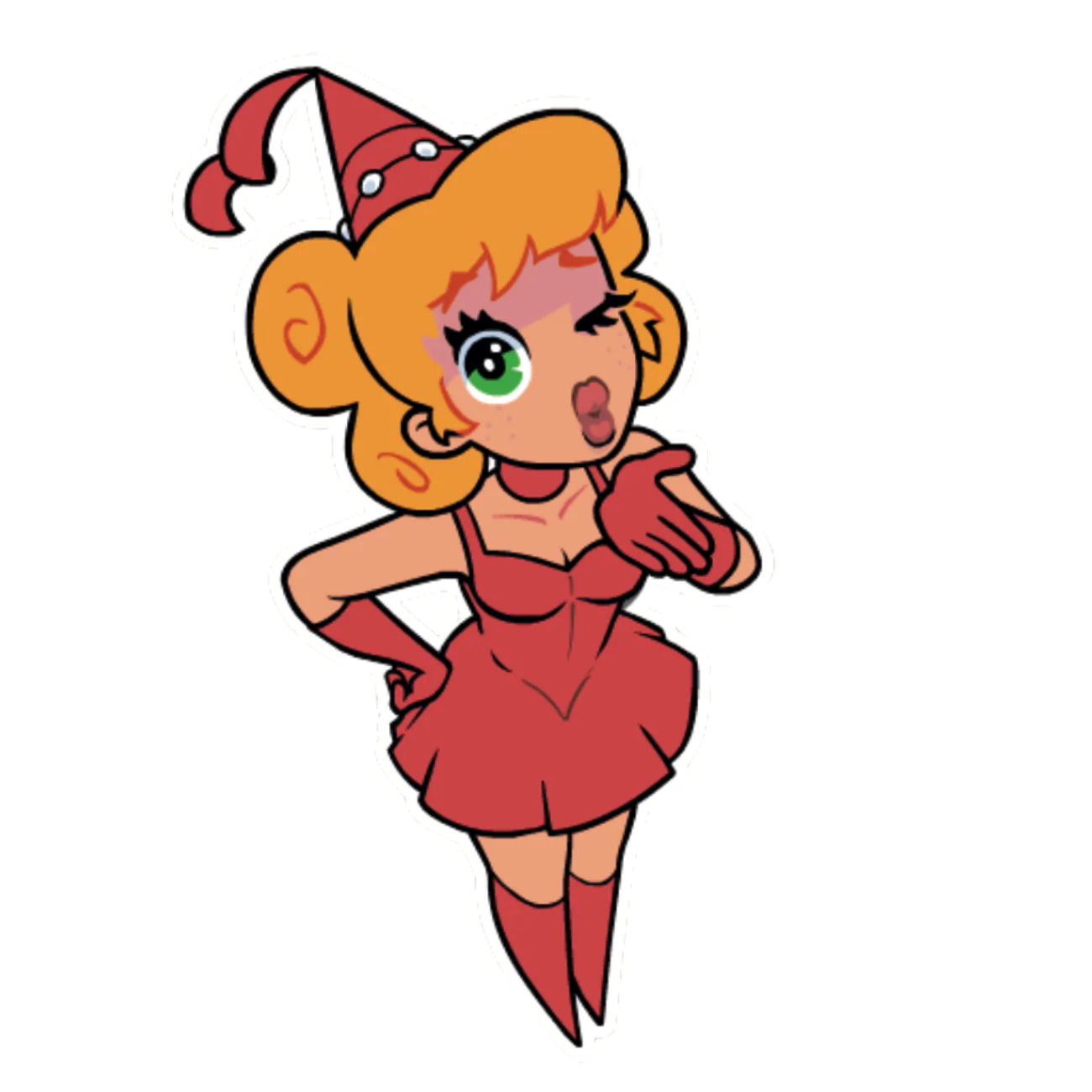 Red Princess Sticker
